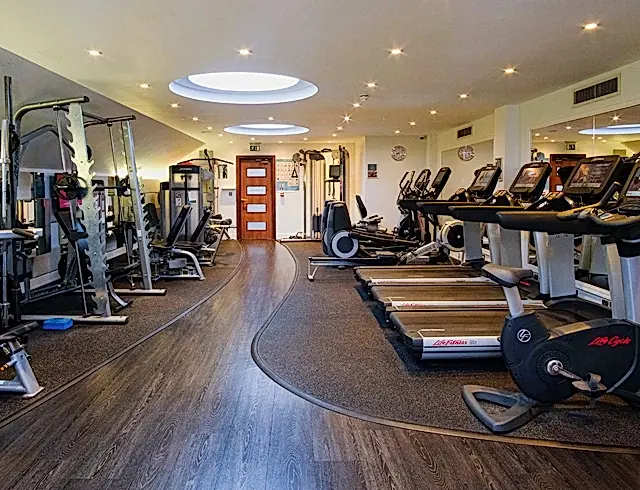 A number of treadmills in a gym