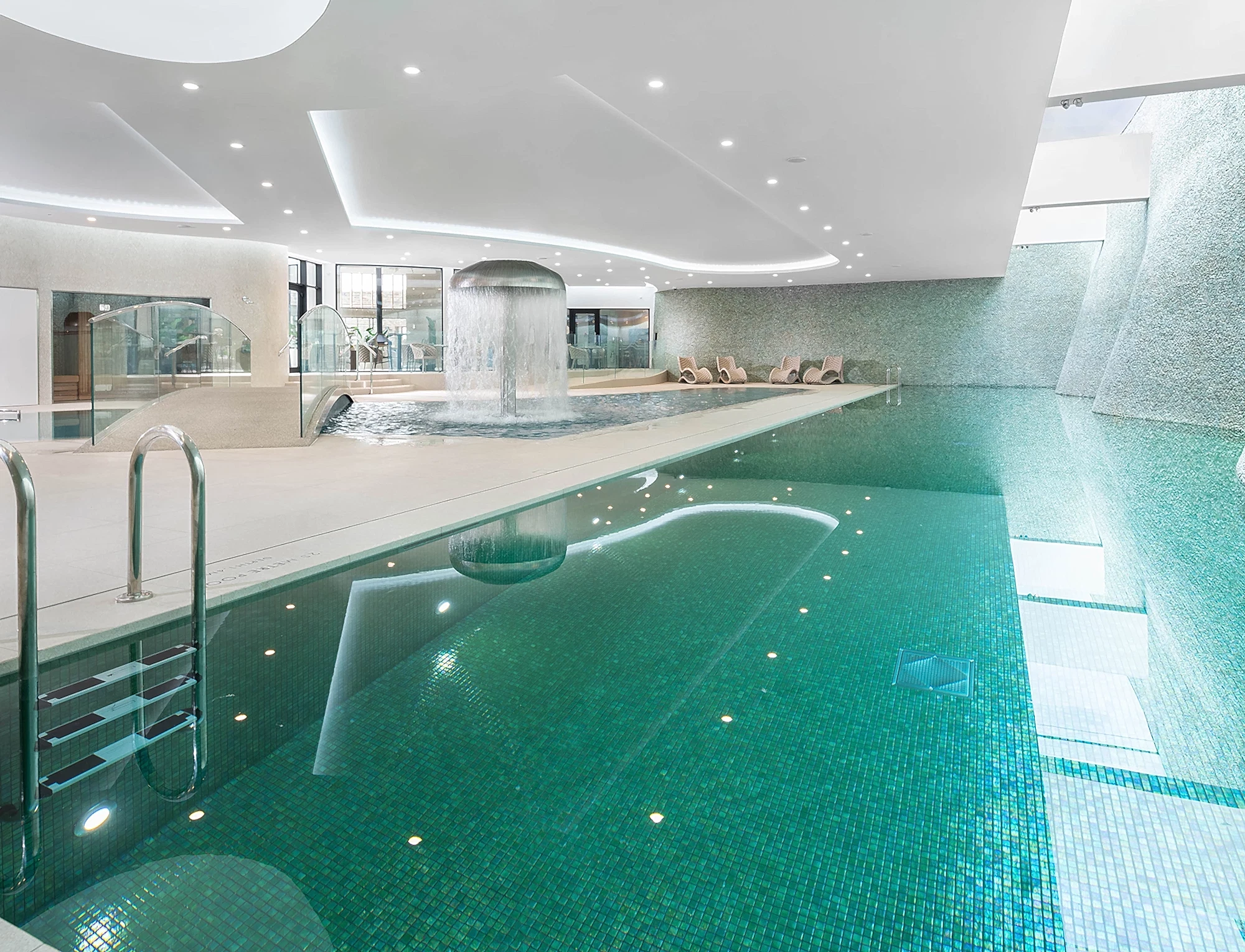 Indoor Swimming Pools at The Headland Hotel's AquaClub in Newquay, Cornwall