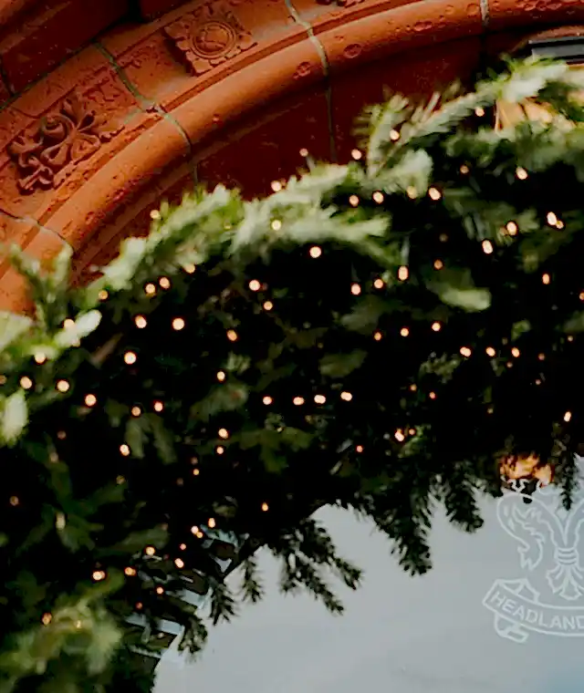 a wreath of mistletoe