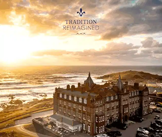 a combination of pictures of the headland hotel