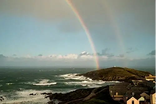 Rainbow after storm