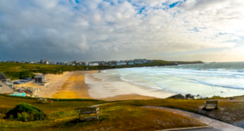 Views over Fistral Beach from The Headland